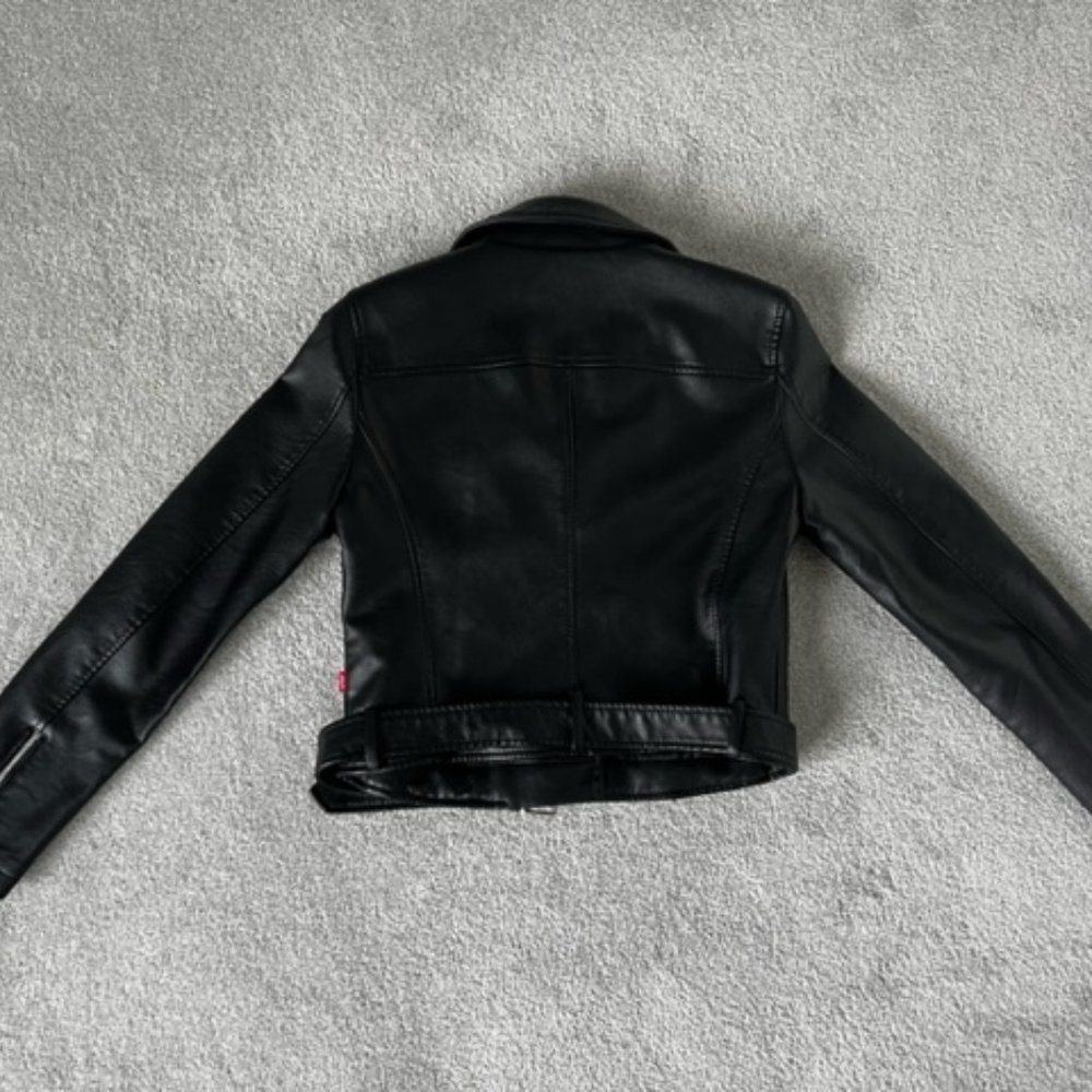 Levi's Women's Leather Biker Jacket - Picture 3 of 8